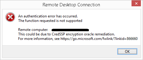 Type authentication error description not. RDP ошибка. Ошибка RDP подключения CREDSSP encryption Oracle Remediation. Forts authentication Error как исправить. Ошибка оракула CREDSSP.